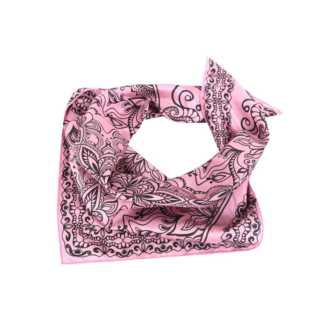 BDN06  American Bling Floral Mandala Print Bandana- Assorted Colors (12 PCS)