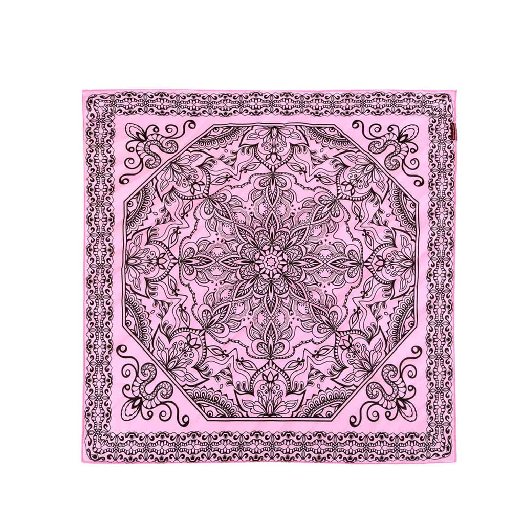 BDN06  American Bling Floral Mandala Print Bandana- Assorted Colors (12 PCS)