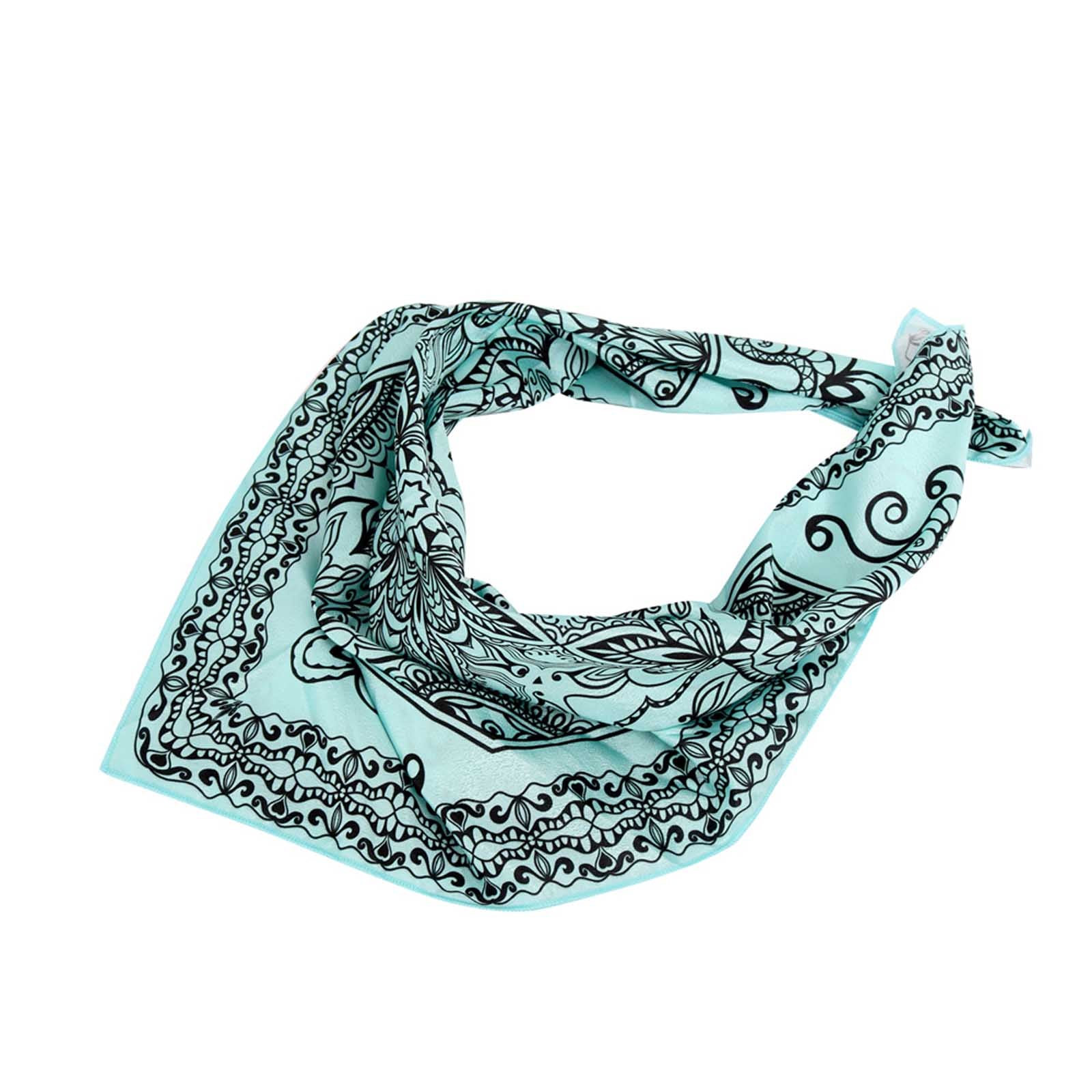 BDN06  American Bling Floral Mandala Print Bandana- Assorted Colors (12 PCS)