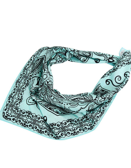 BDN06  American Bling Floral Mandala Print Bandana- Assorted Colors (12 PCS)