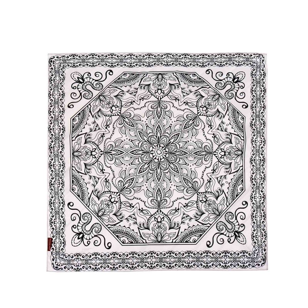 BDN06  American Bling Floral Mandala Print Bandana- Assorted Colors (12 PCS)