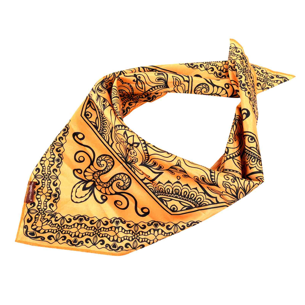 BDN06  American Bling Floral Mandala Print Bandana- Assorted Colors (12 PCS)