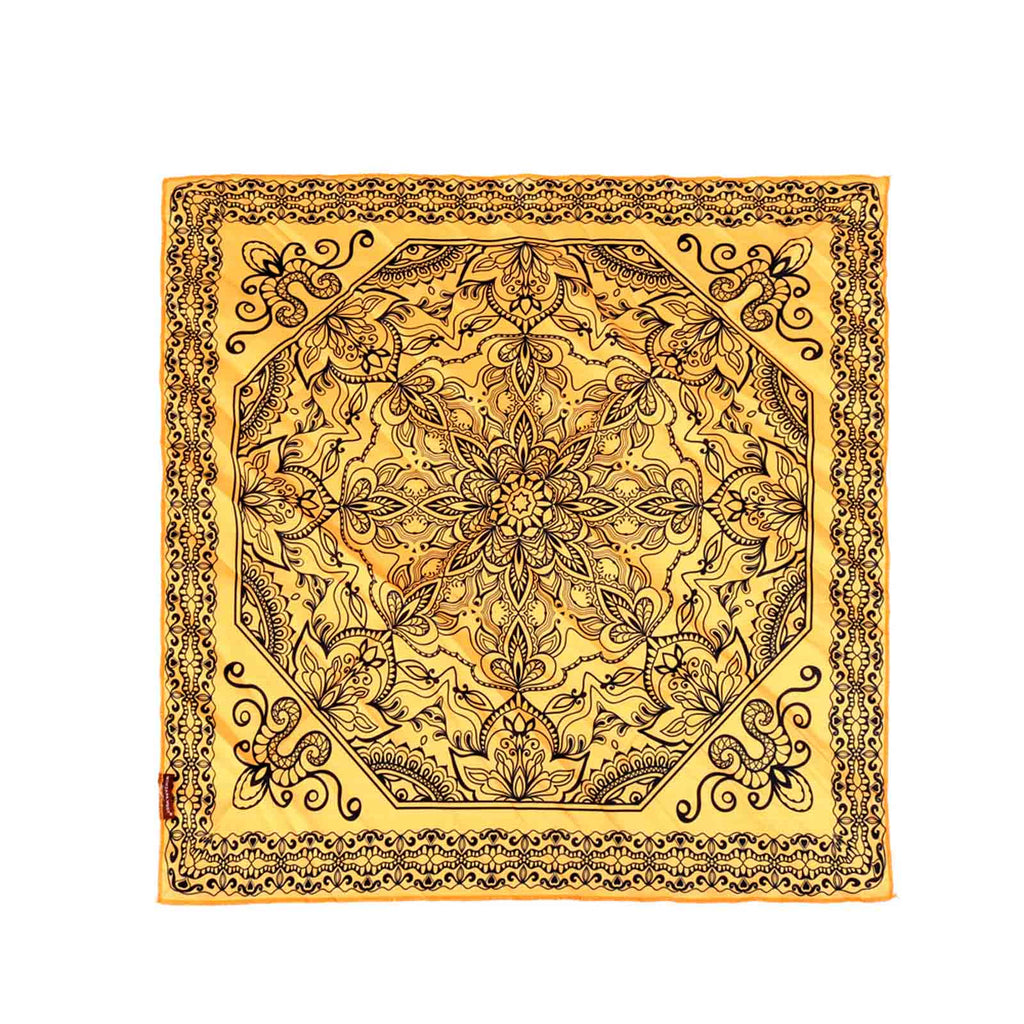 BDN06  American Bling Floral Mandala Print Bandana- Assorted Colors (12 PCS)