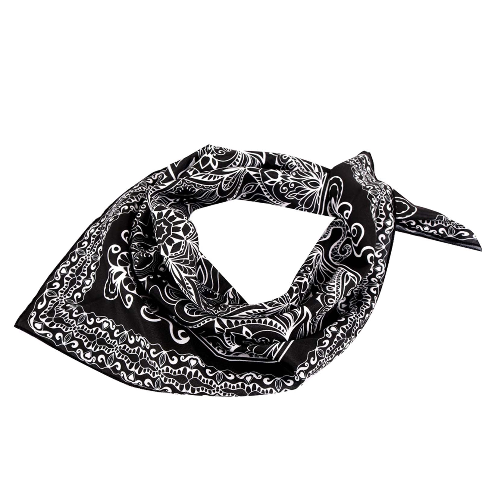 BDN06  American Bling Floral Mandala Print Bandana- Assorted Colors (12 PCS)
