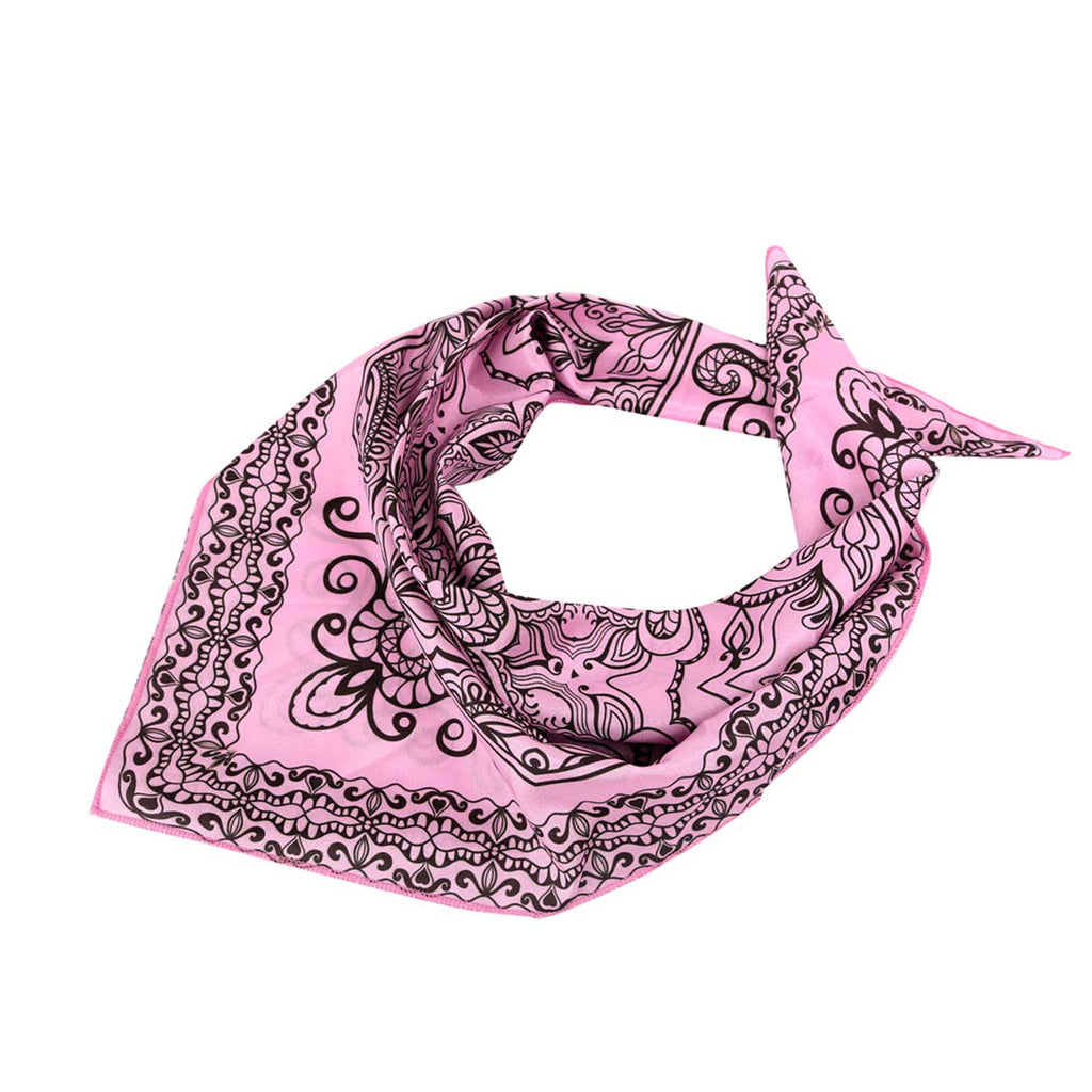 BDN06  American Bling Floral Mandala Print Bandana- Assorted Colors (12 PCS)