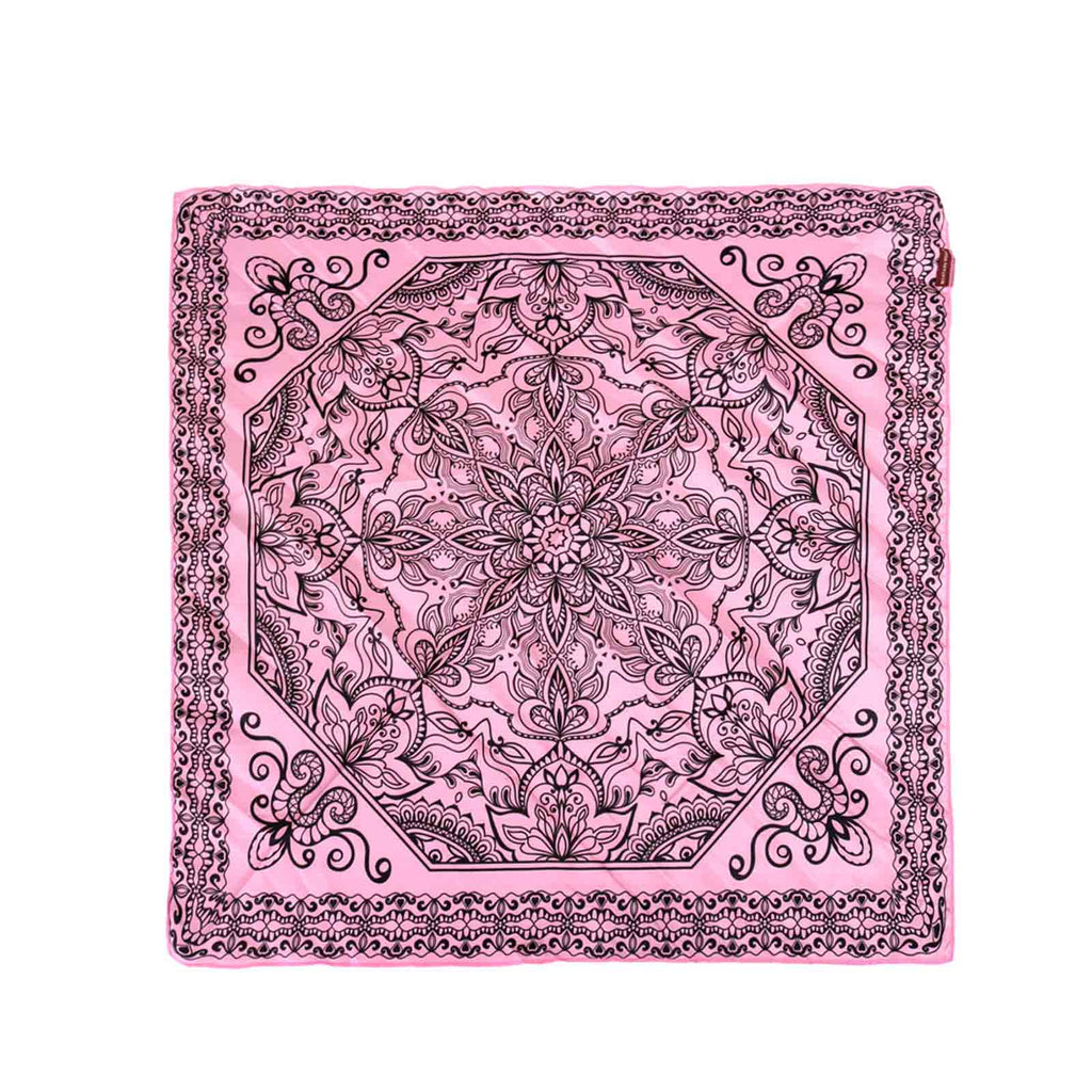 BDN06  American Bling Floral Mandala Print Bandana- Assorted Colors (12 PCS)