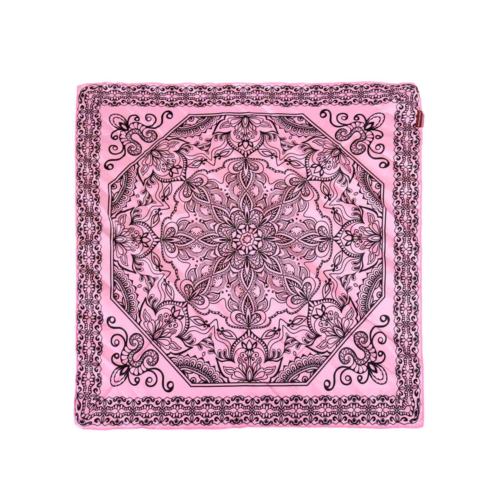 BDN06  American Bling Floral Mandala Print Bandana- Assorted Colors (12 PCS)