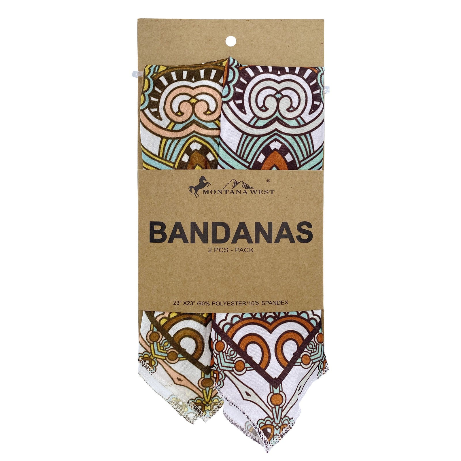 BDN07  American Bling Mandala Print Bandana- Assorted Colors (12 PCS)