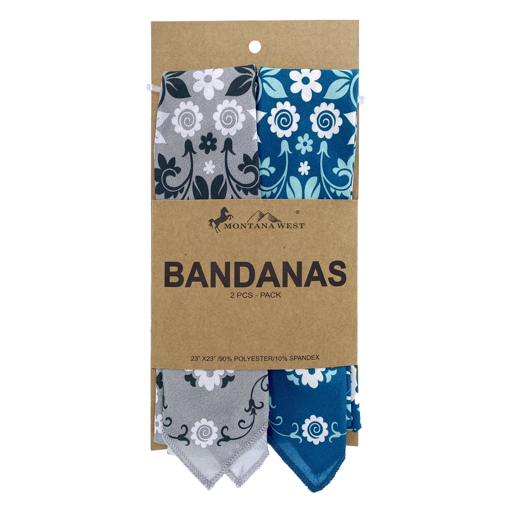 BDN08  American Bling Paisley Mandala Print Bandana - Assorted Colors (12 PCS)