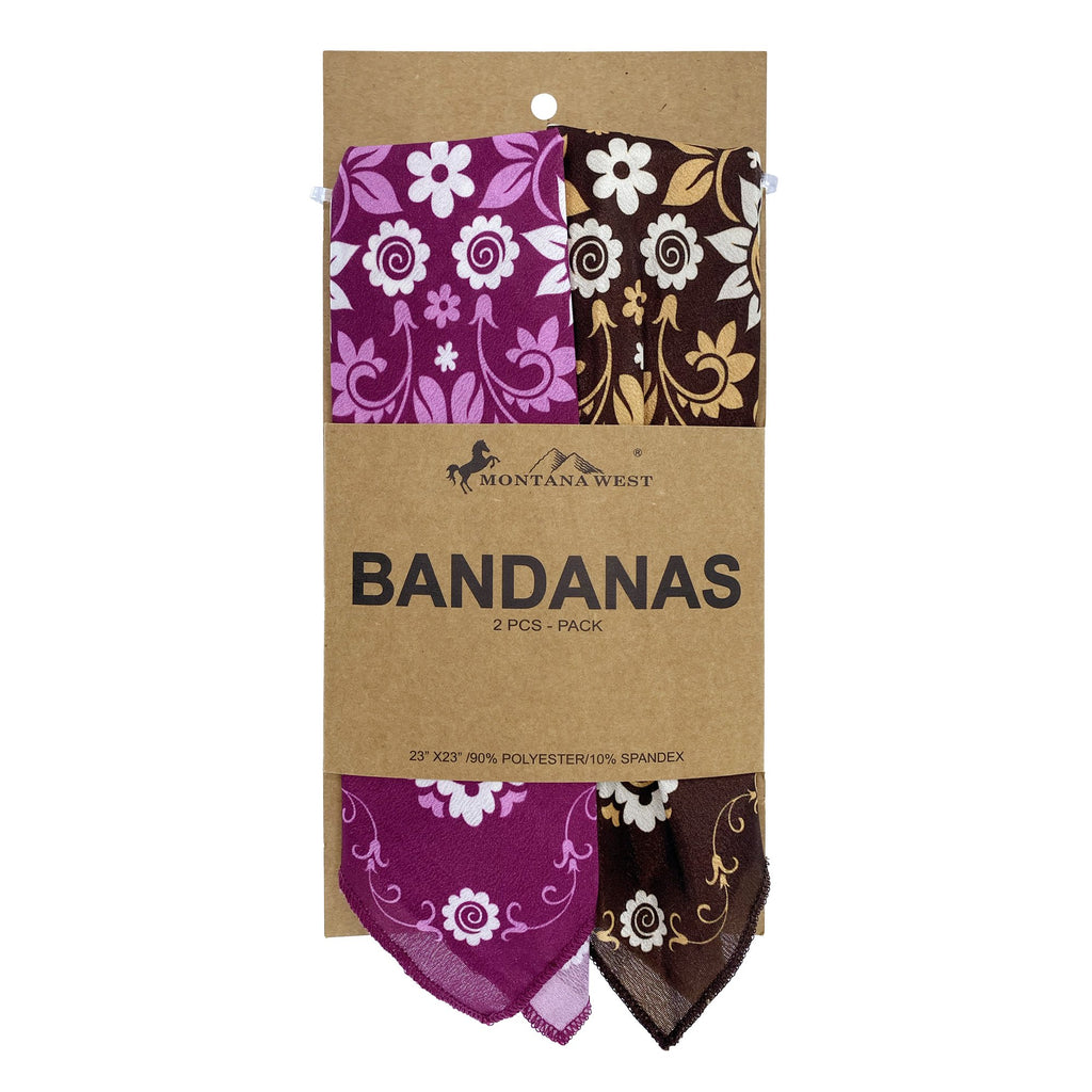 BDN08  American Bling Paisley Mandala Print Bandana - Assorted Colors (12 PCS)