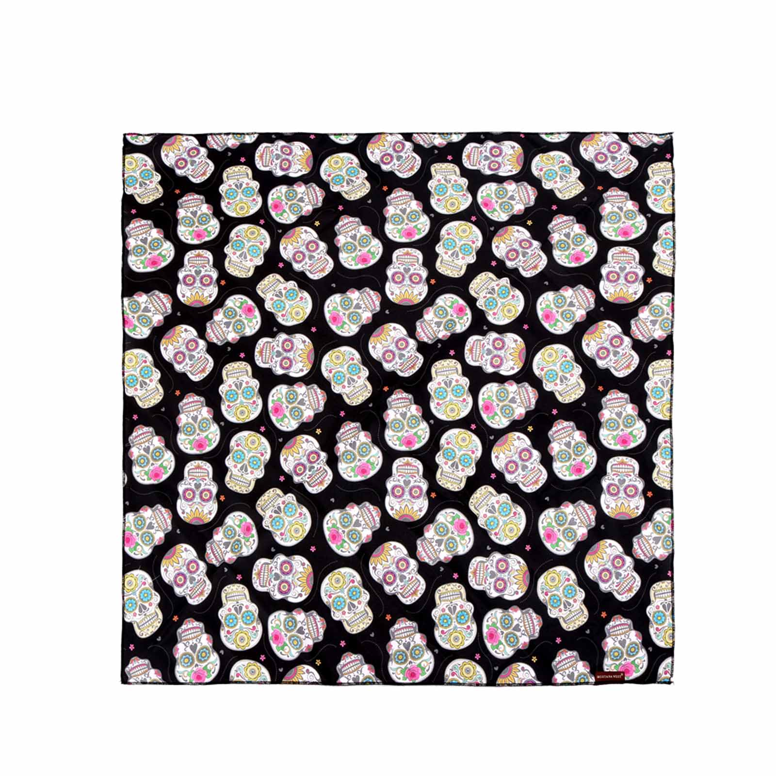 BDN09  American Bling Sugar Skull Print Bandana- Assorted Colors (12 PCS)