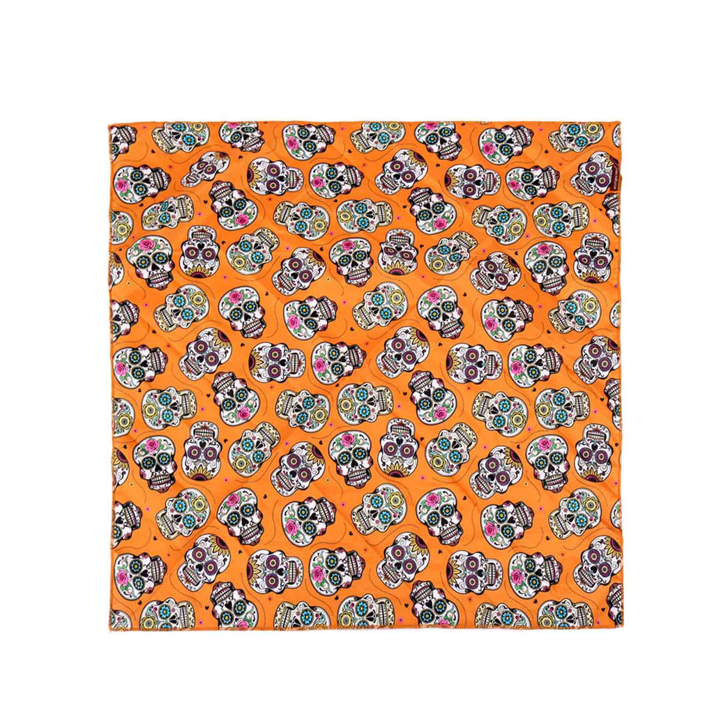 BDN09  American Bling Sugar Skull Print Bandana- Assorted Colors (12 PCS)