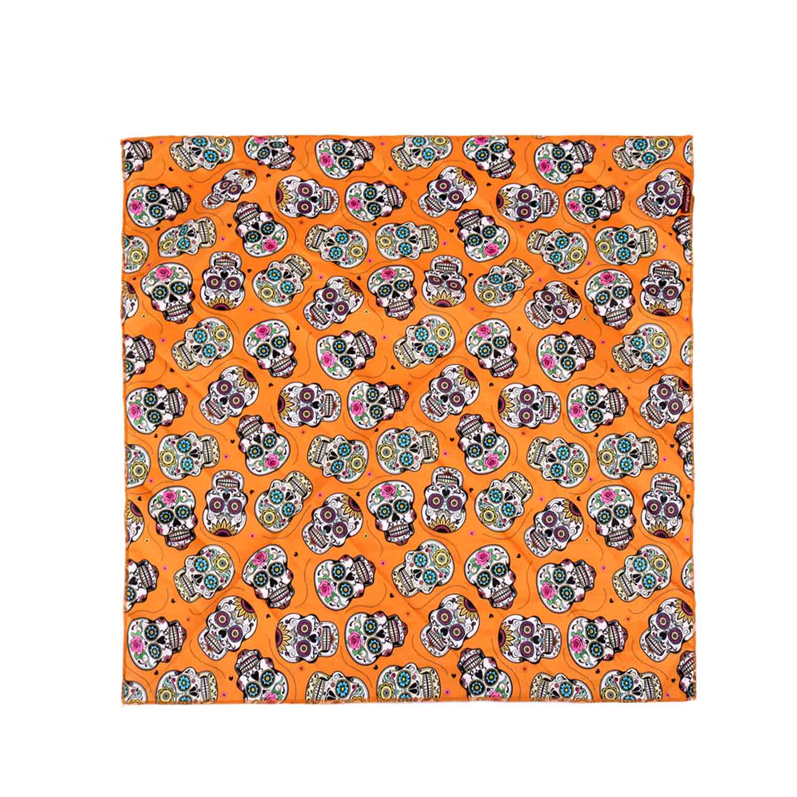 BDN09  American Bling Sugar Skull Print Bandana- Assorted Colors (12 PCS)
