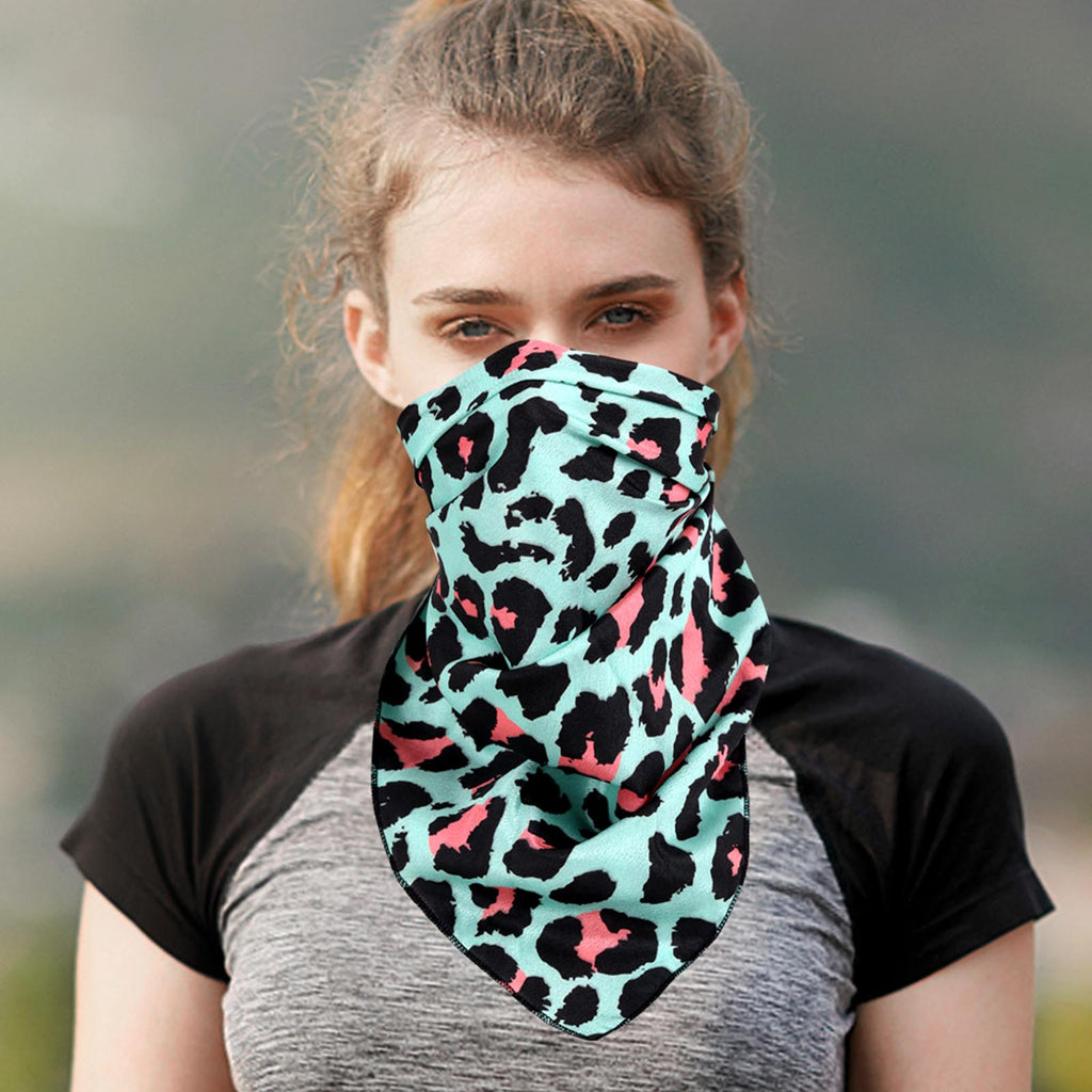 BDN10  American Bling Leopard Print Bandana- Assorted Colors (12 PCS)