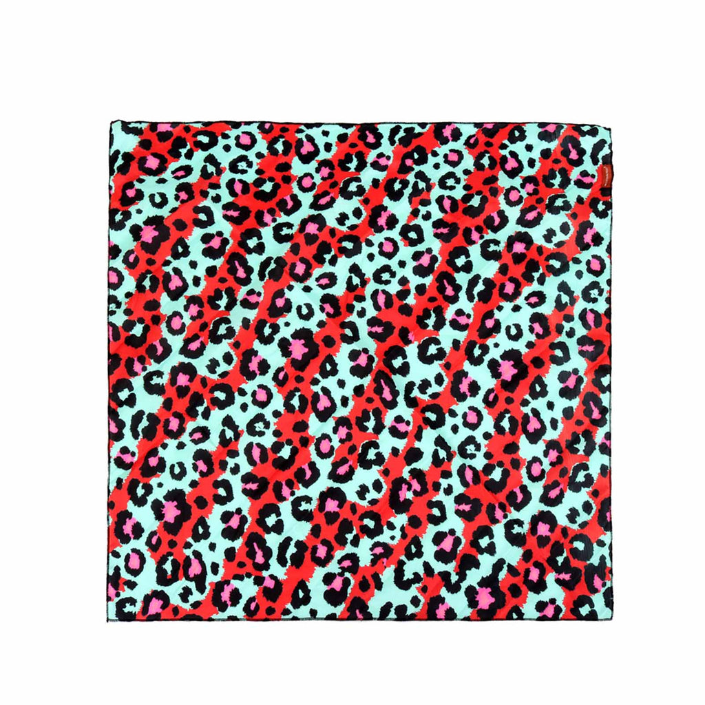 BDN10  American Bling Leopard Print Bandana- Assorted Colors (12 PCS)