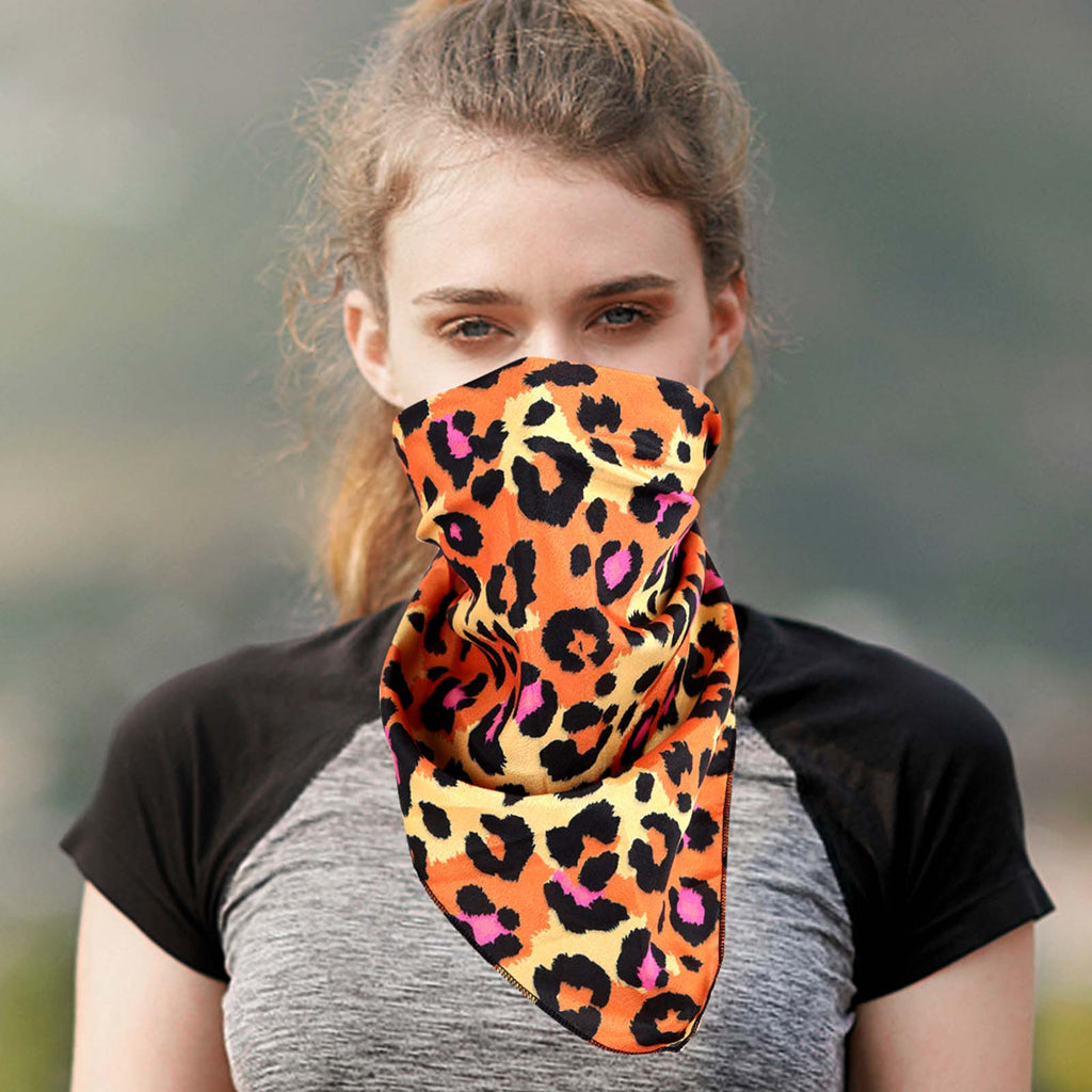 BDN10  American Bling Leopard Print Bandana- Assorted Colors (12 PCS)