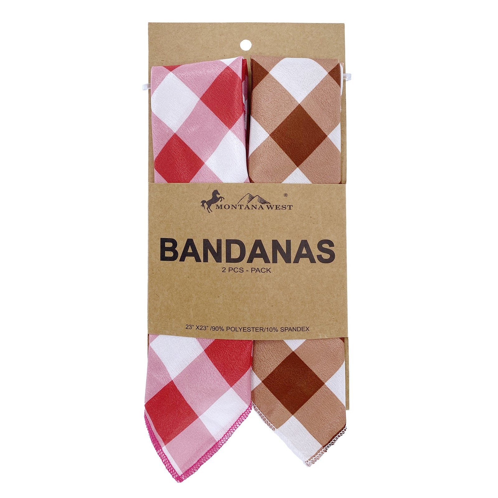 BDN11  American Bling Checkered Bandana - Assorted Colors (12 PCS)