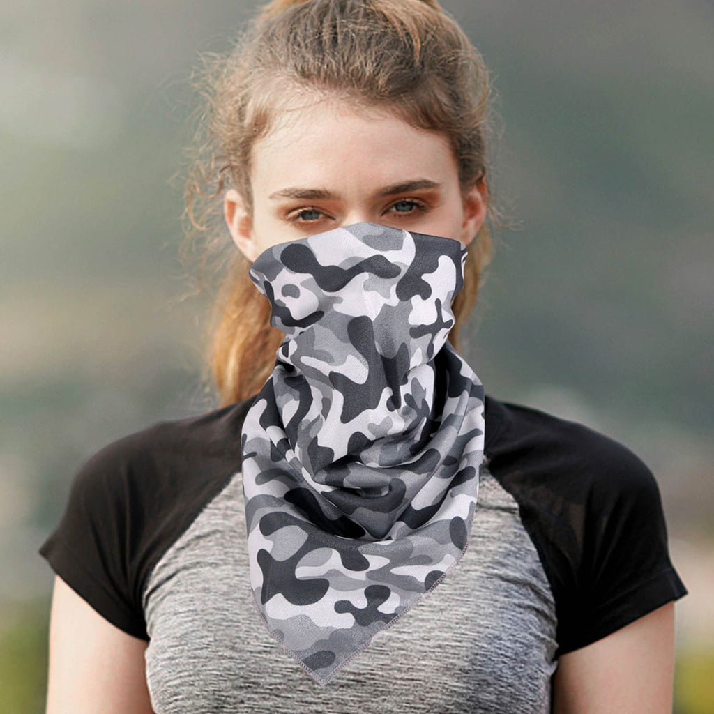 BDN12  American Bling Camo Print Bandana - Assorted Colors (12 PCS)