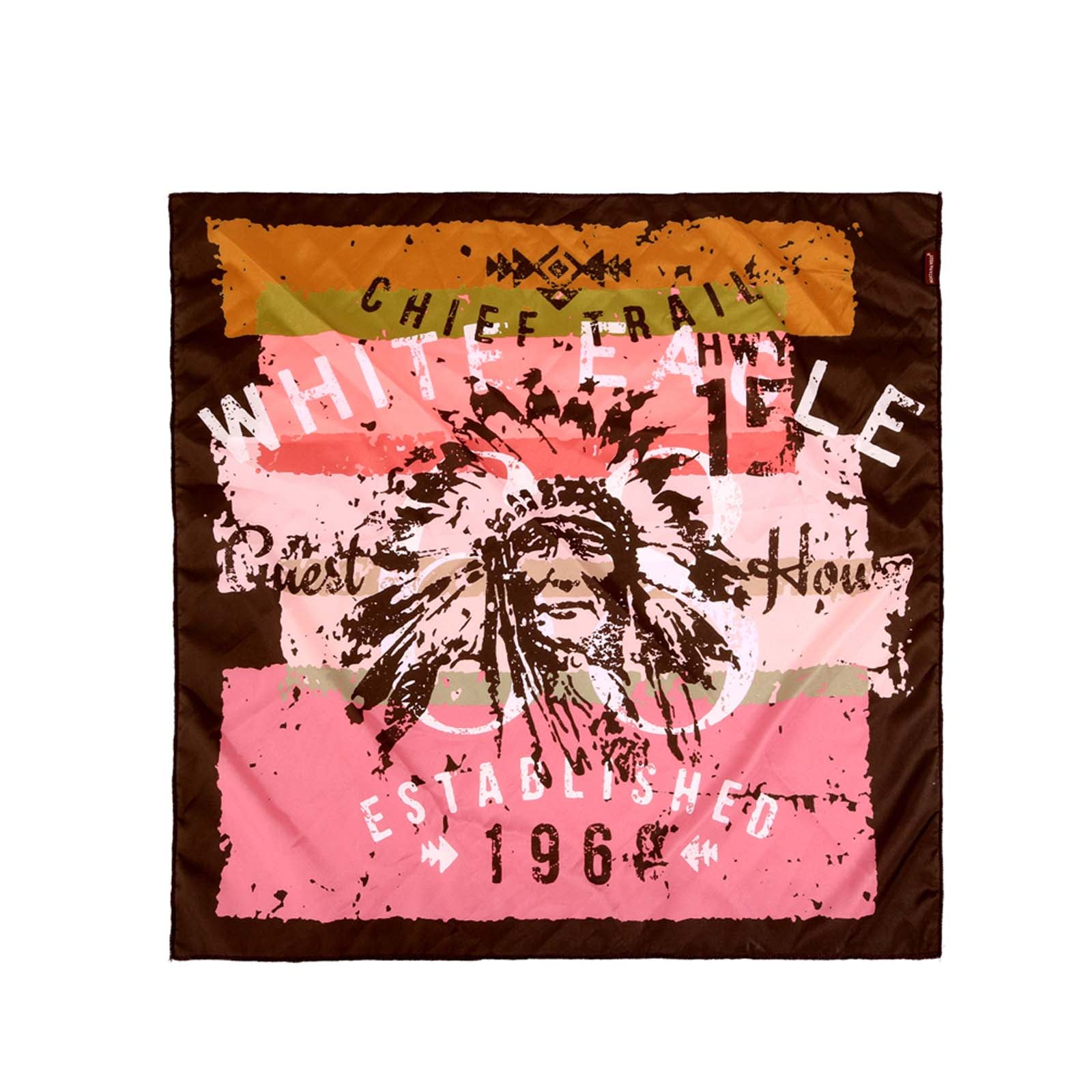 BDN13  American Bling Indian Chief Print Bandana - Assorted Colors (12 PCS)