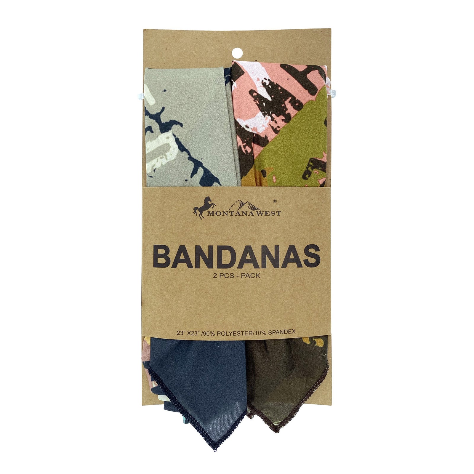 BDN13  American Bling Indian Chief Print Bandana - Assorted Colors (12 PCS)