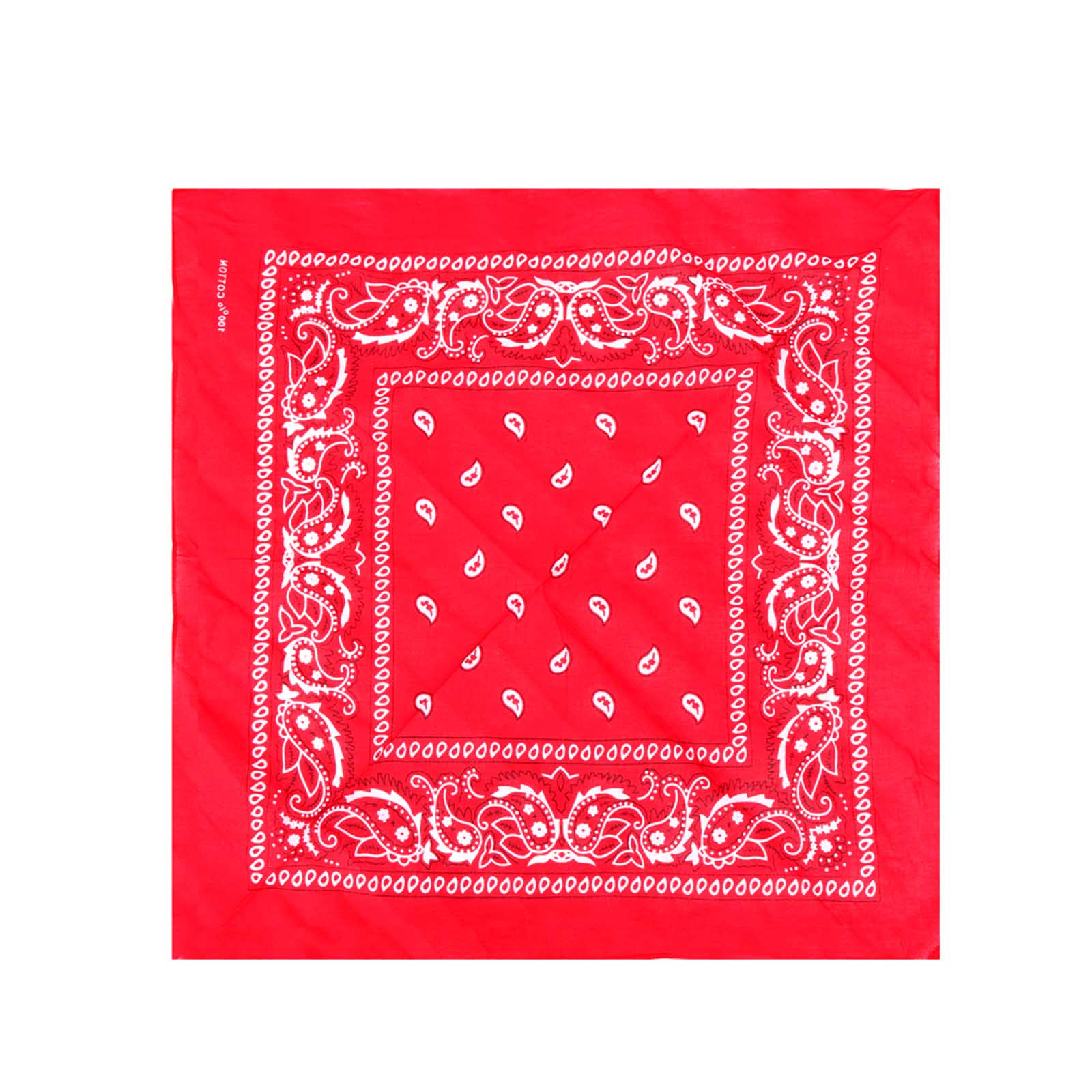 BDN14-02  American Bling  Bandana Paisley Print - Black & Red (12 PCS)