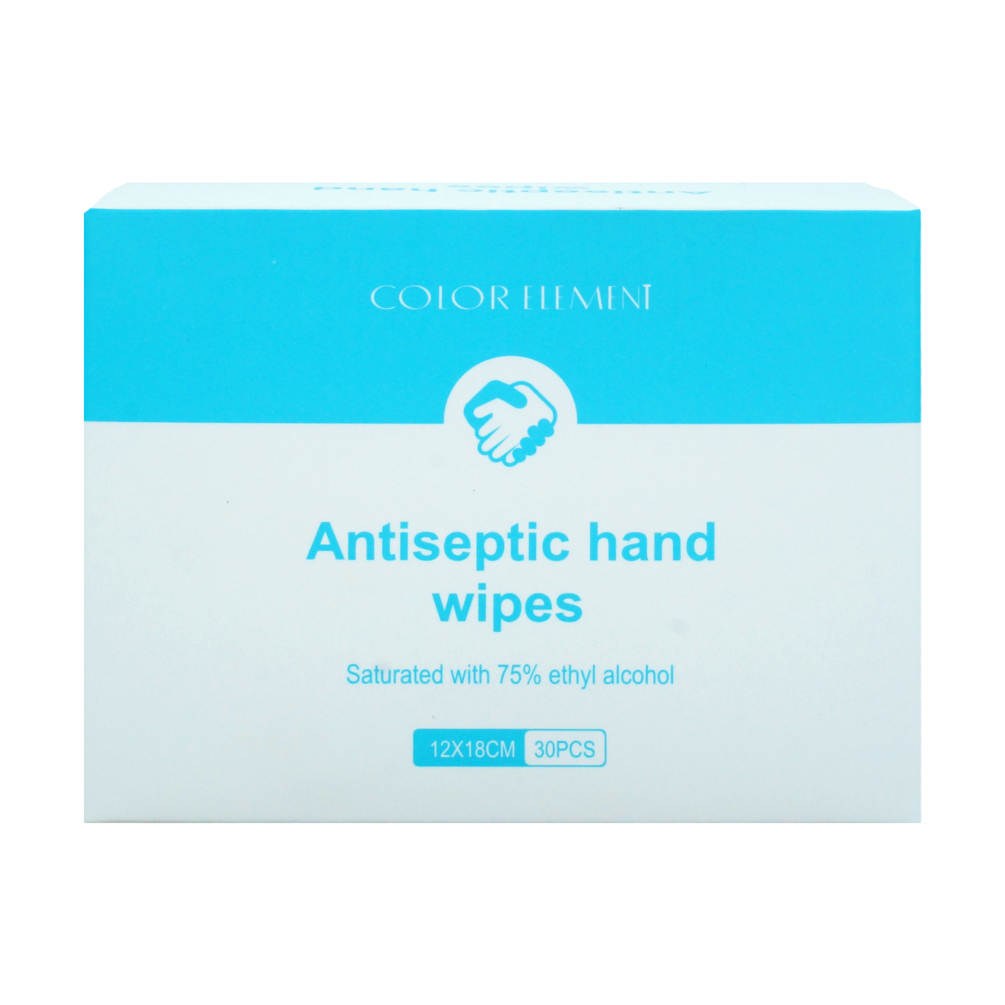 WP30  Individual Wrapped Antibacterial Wipes 75% Alcohol (30 Count)/Box