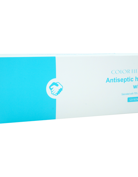 WP60  Individual Wrapped Antibacterial Wipes 75% Alcohol (60 Count)/Box