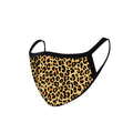 FCM-002 Leopard Print Fabric Face Mask Double Layer Set of 2