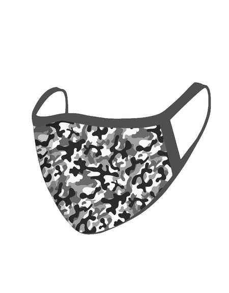 FCM-025A Camo Print Fabric Face Mask Double Layer Set of 2