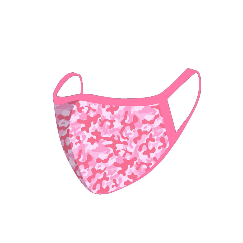 FCM-025A Camo Print Fabric Face Mask Double Layer Set of 2