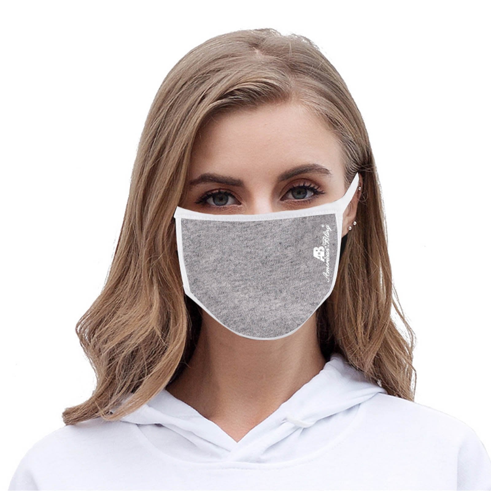 FCM-039 American Bling Fabric Face Mask Double Layer with Adjustable Nose Clip 1PC  Pack