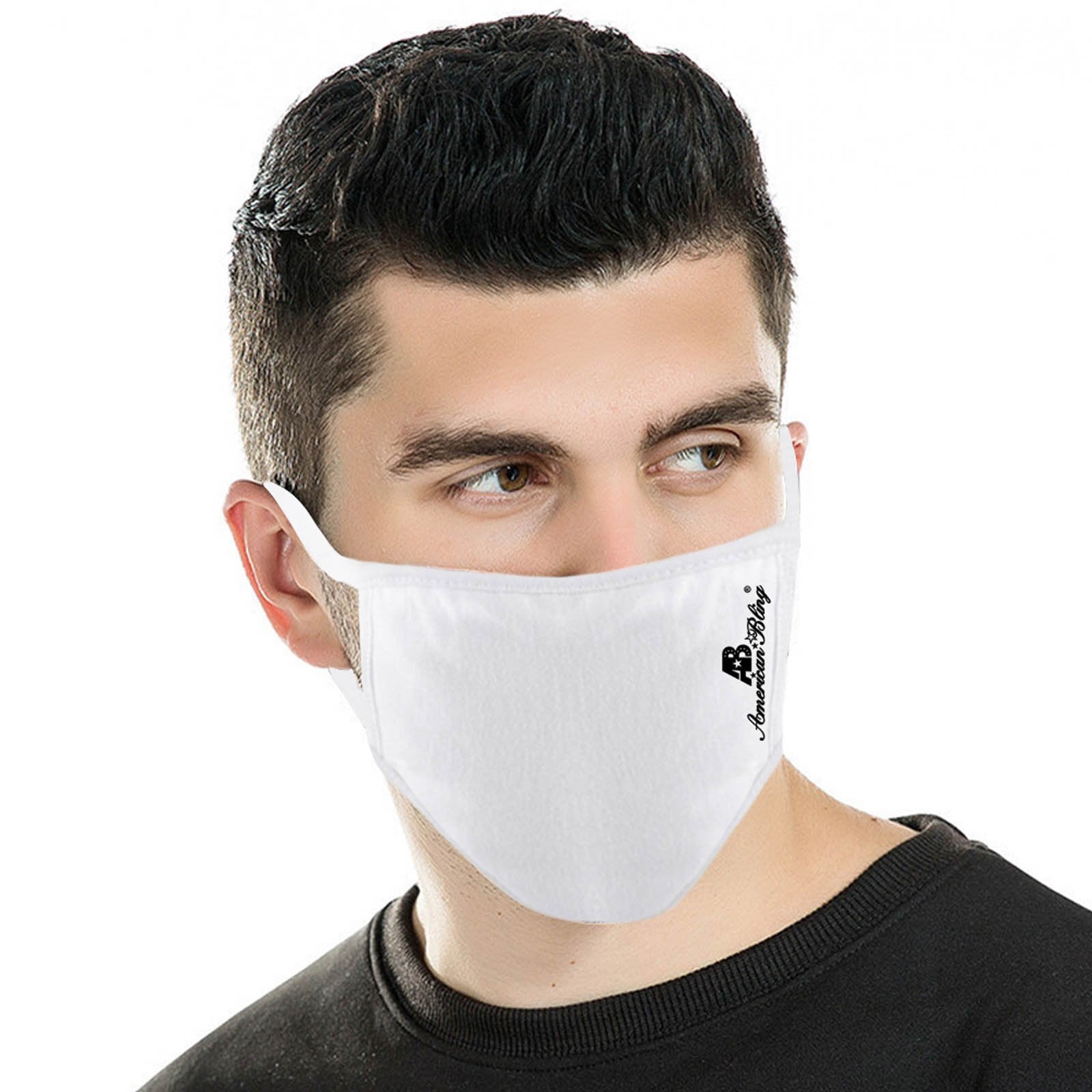 FCM-039 American Bling Fabric Face Mask Double Layer with Adjustable Nose Clip 1PC  Pack