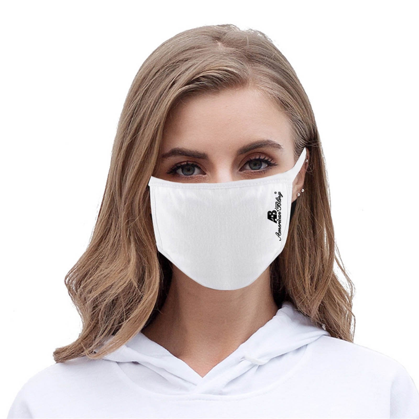 FCM-039 American Bling Fabric Face Mask Double Layer with Adjustable Nose Clip 1PC  Pack
