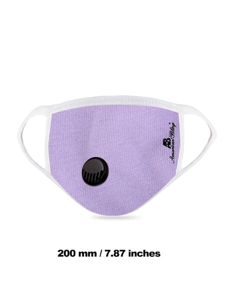 FCM-039R American Bling Single Breathing Valve Fabric Face Mask Double Layer with Adjustable Nose Clip 1PC Pack