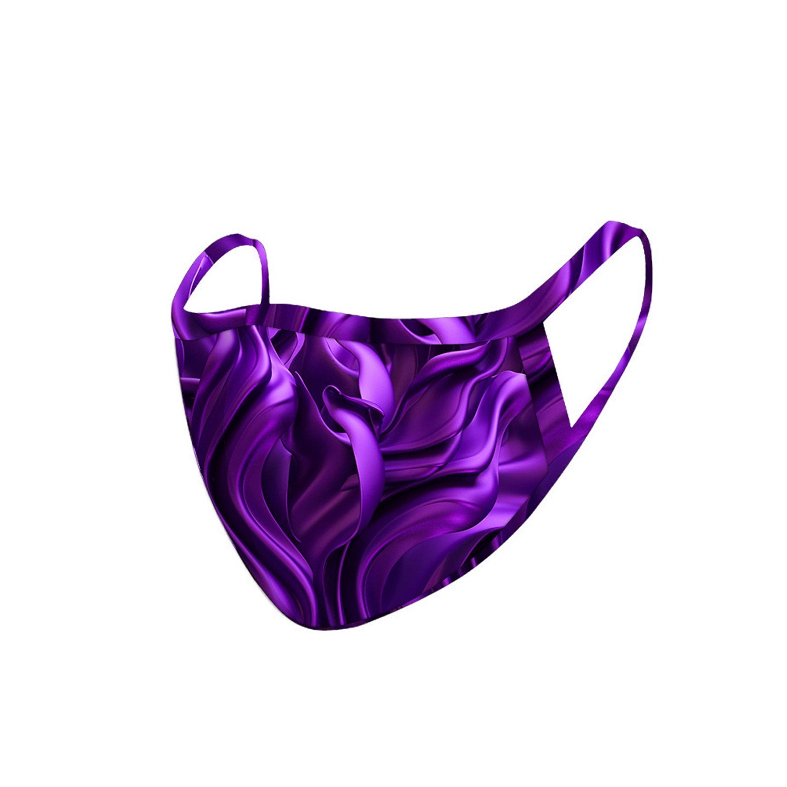 FCM-047 American Bling Purple Pattern Cloth face Mask 1Pcs