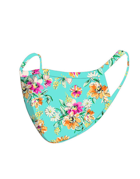 FCM-053  American Bling Floral Print Cloth Face Mask 1Pcs