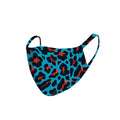FCM-056  American Bling Blue Leopard Print Cloth Face Mask 1Pcs