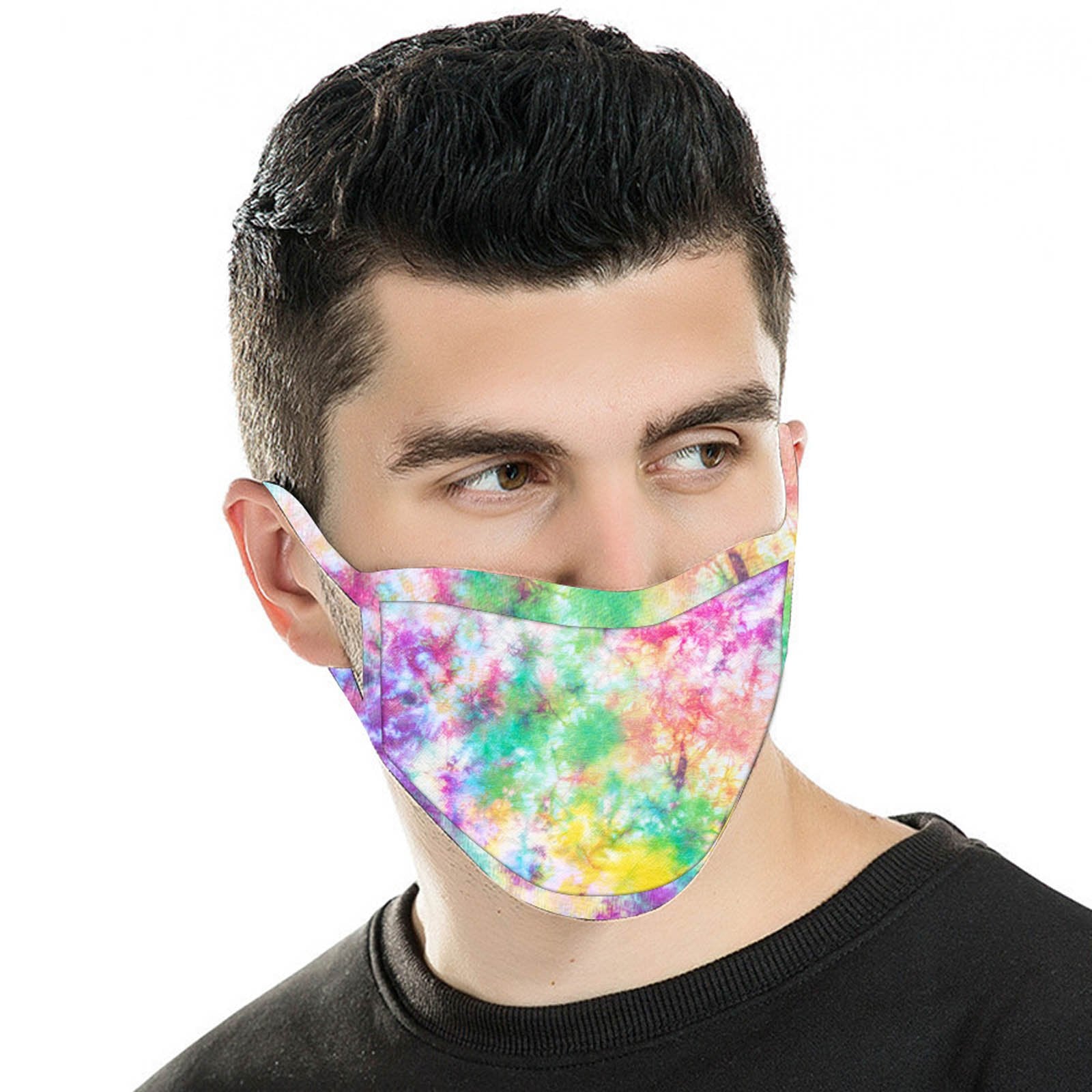 FCM-057  American Bling  Multi Color Print Cloth face Mask 1Pcs