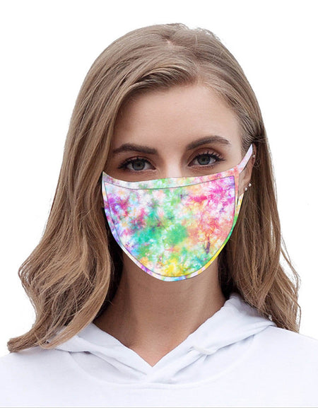 FCM-057  American Bling  Multi Color Print Cloth face Mask 1Pcs
