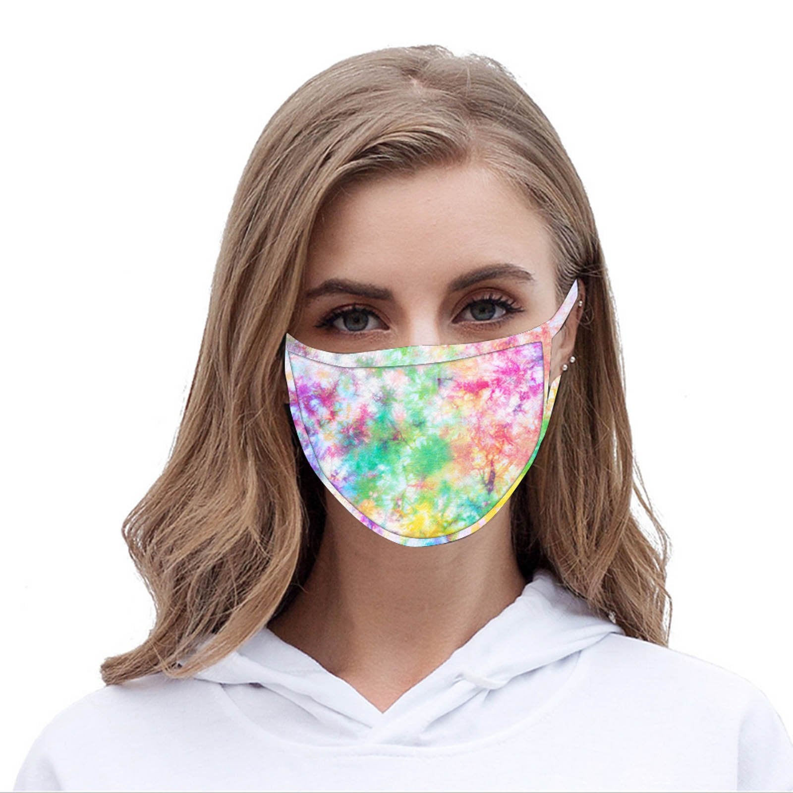 FCM-057  American Bling  Multi Color Print Cloth face Mask 1Pcs