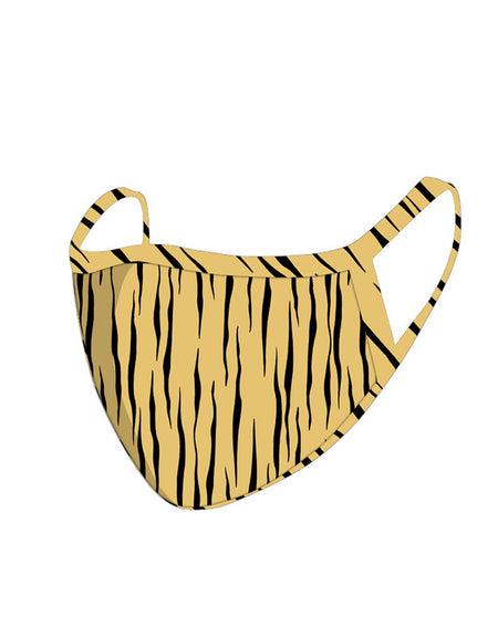 FCM-060 Americam Bling Tan Zebra  Print Cloth face Mask 1Pcs Pack