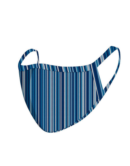 FCM-062  American Bling Blue Stripe Print Cloth Face Mask 1Pcs