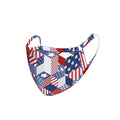 FCM-065 American Bling US Flag Collection Print Fabric Face Mask Double Layer -1Pcs