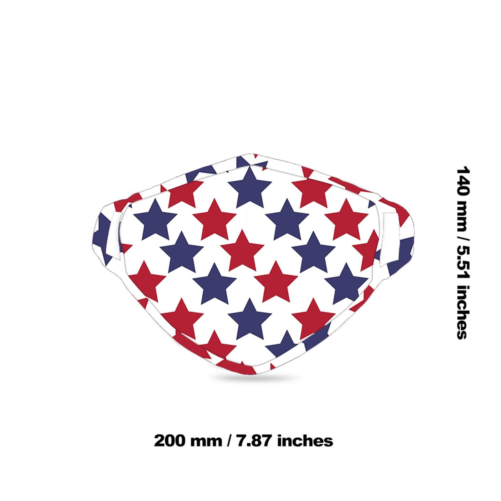 FCM-067  American Bling Stars Print Cloth face Mask 1Pcs