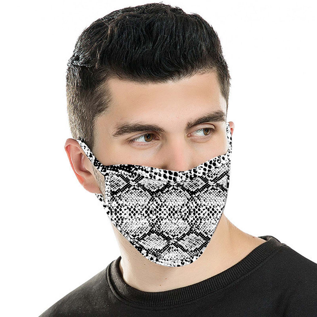 FCM-068  American Bling Snake Print Cloth Face Mask 1Pcs