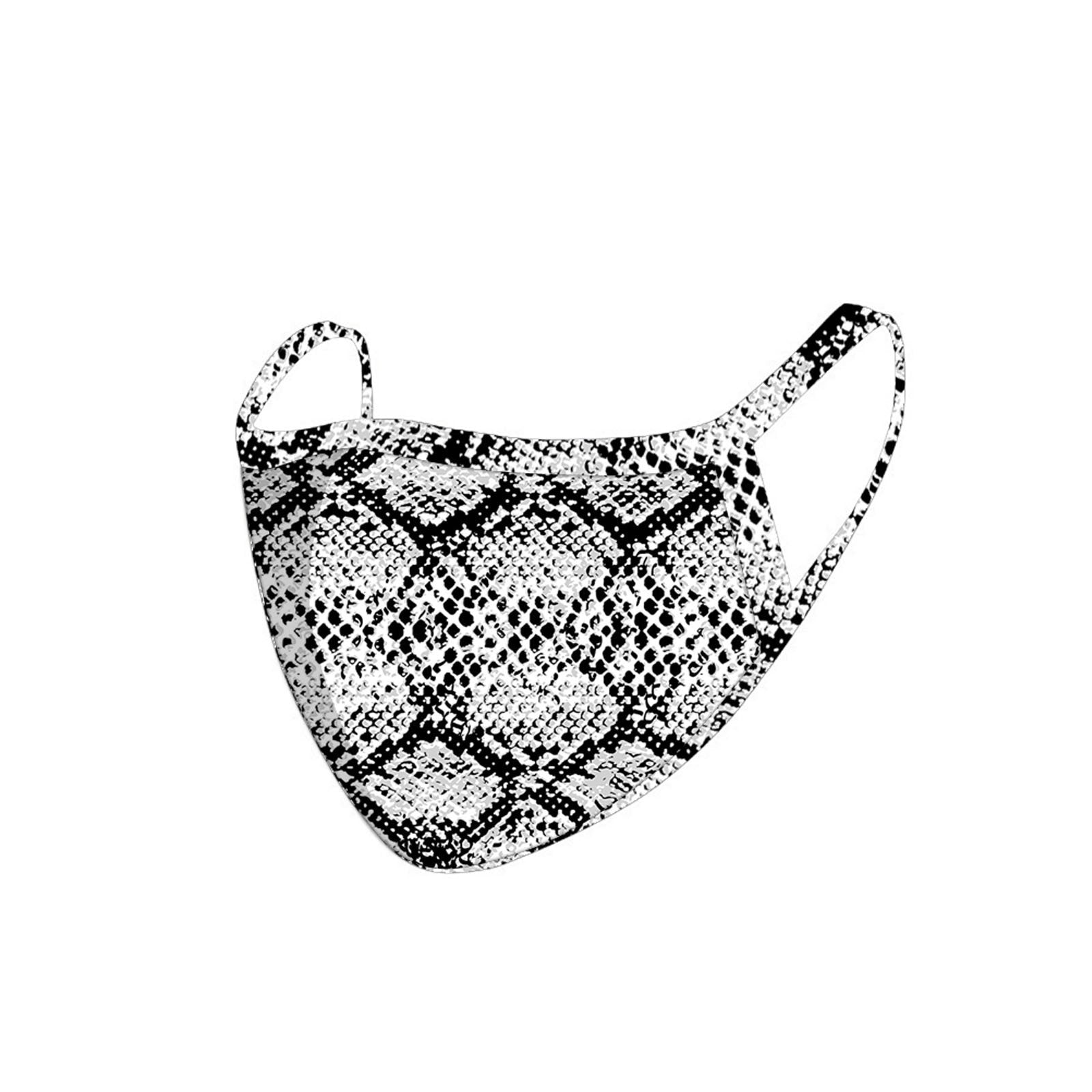 FCM-068  American Bling Snake Print Cloth Face Mask 1Pcs