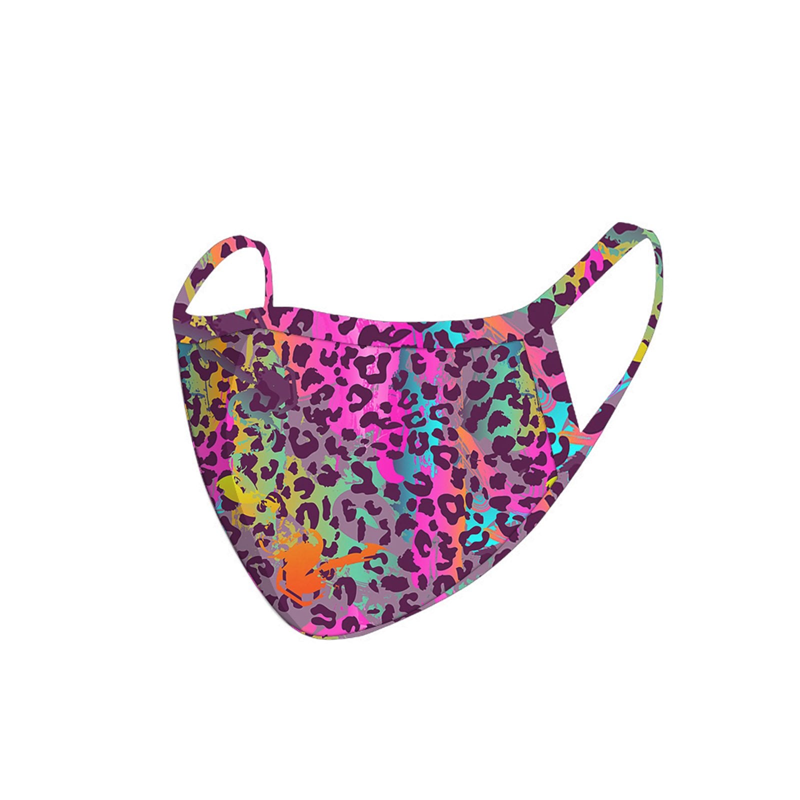 FCM-070  American Bling  Multi Color Leopard Print Cloth face Mask 1Pcs