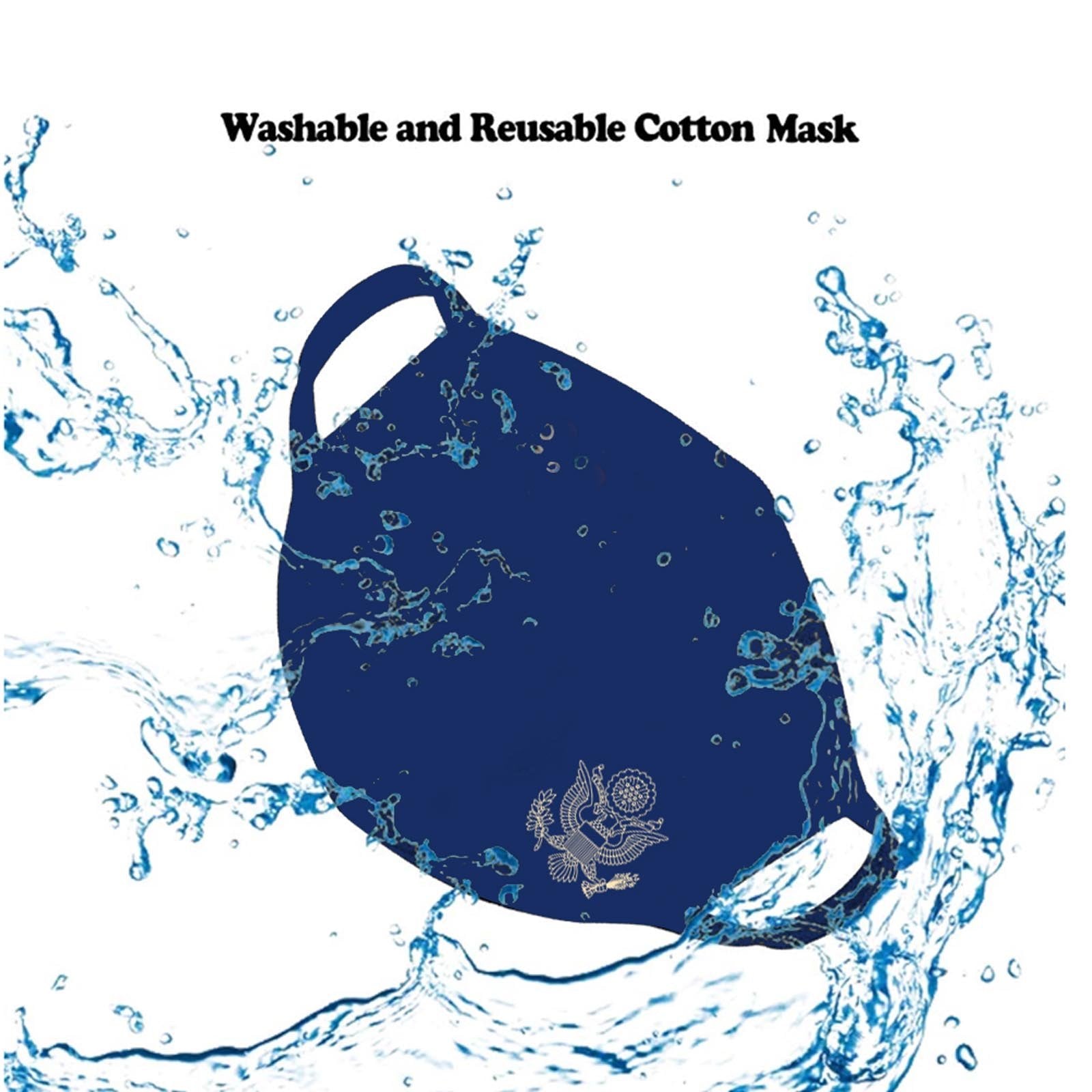 SFCM-072 American Eagle Print Fabric Face Mask Double Layer 1PCS