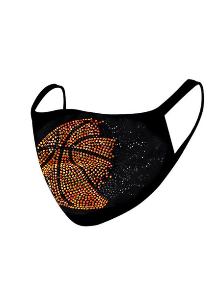 FCM-B102  American Bling Basketball Bling Fabric Mask Double Layer 1Pcs Set