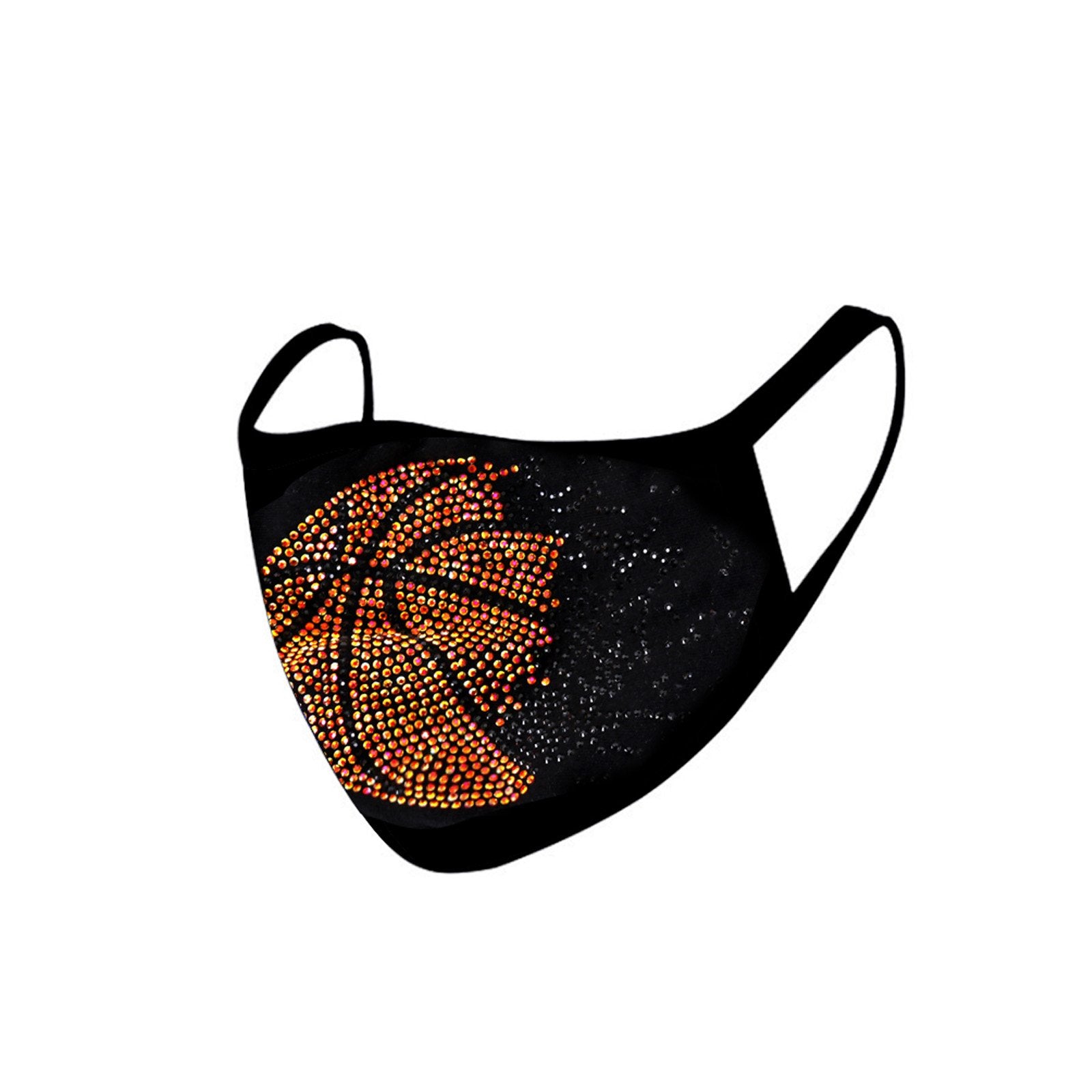 FCM-B102  American Bling Basketball Bling Fabric Mask Double Layer 1Pcs Set
